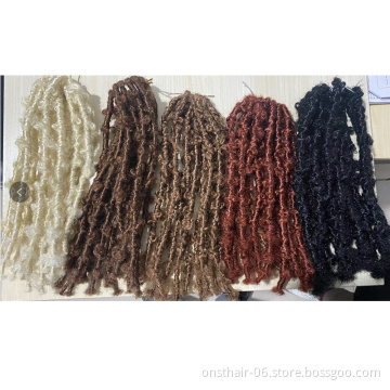 Onst  faux locks butterfly crochet 12" distressed faux in synthetic natutal butterfly locs hair butterflyLocs Passion Twist